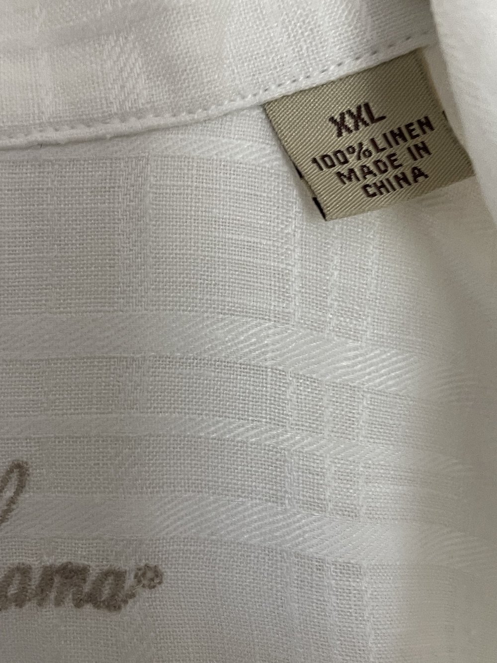 Tommy Bahama White 100% Linen Camp Shirt Mens XXL Short Sleeve Button Up - Picture 6 of 10